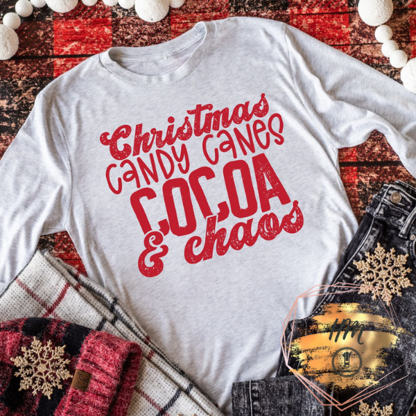 Christmas candy canes cocoa and chaos