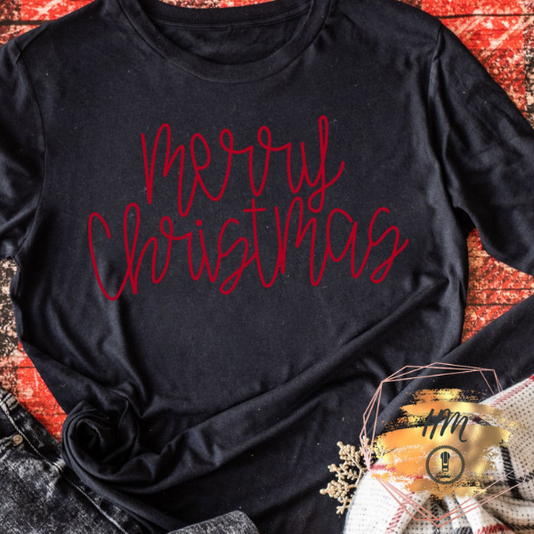merry Christmas red script
