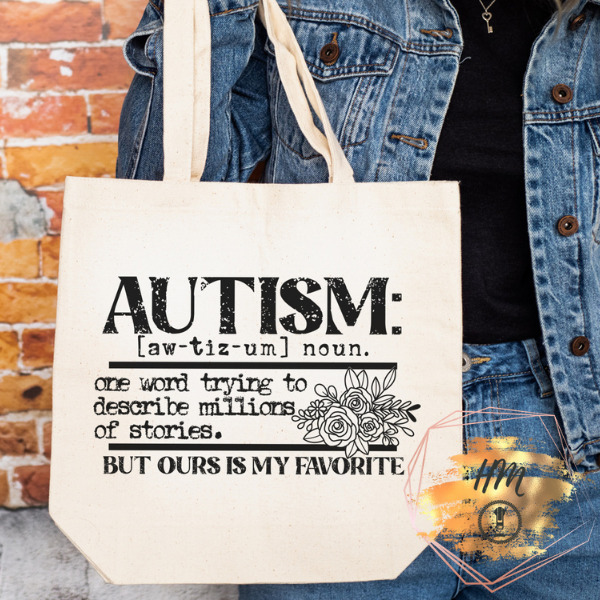 Autism tote natural
