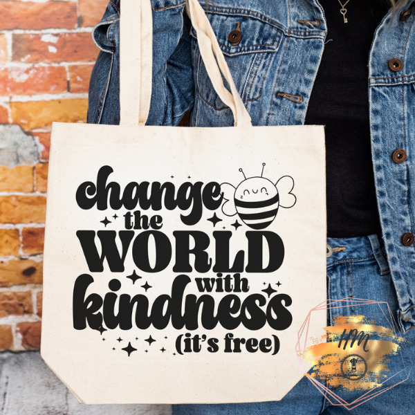 Change The World tote natural