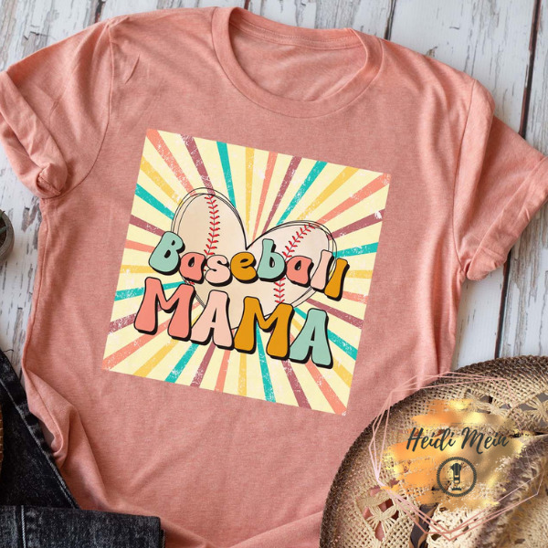 DTF Basbeall Mama Sunburst shirt
