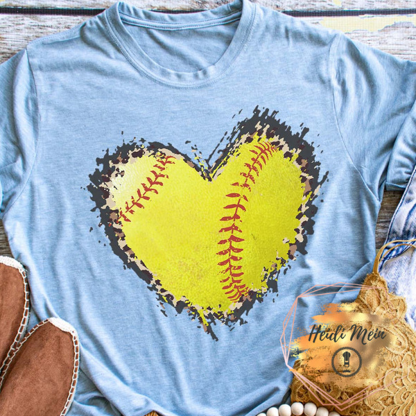 DTF Baseball Heart shirt