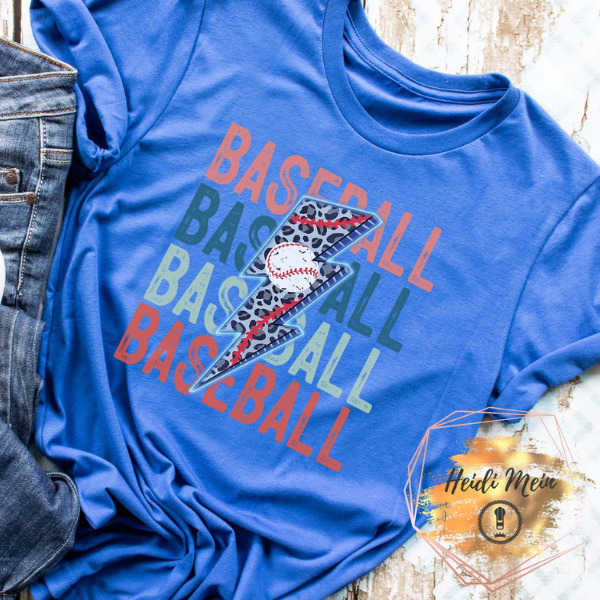 DTF Baseball Lightening shirt