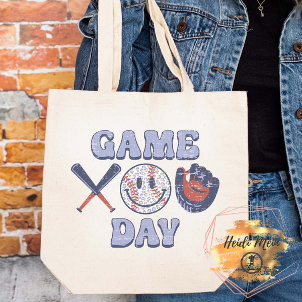 DTF Game Day tote natural