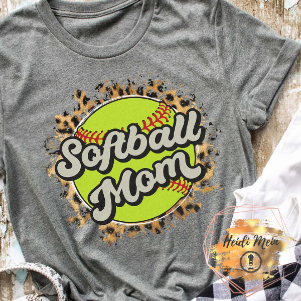 DTF Softball Mom burst shirt