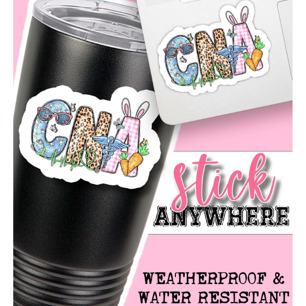 Easter CNA sticker samples