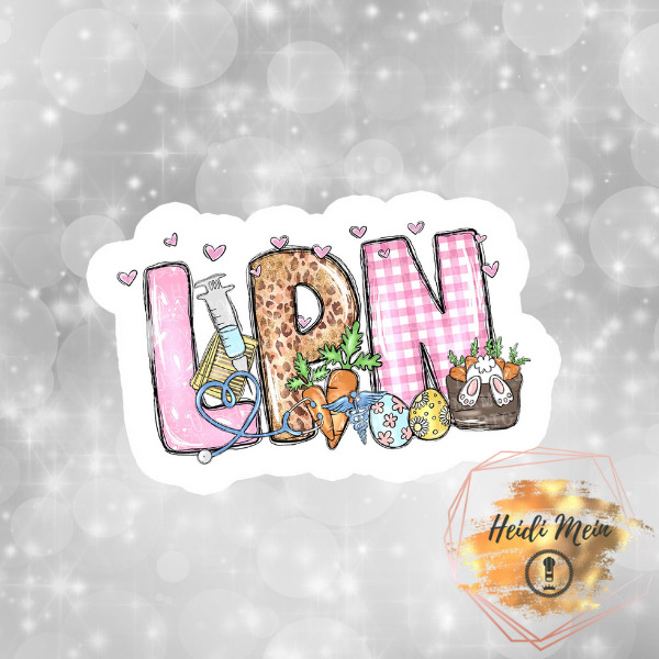 Easter LPN stickers