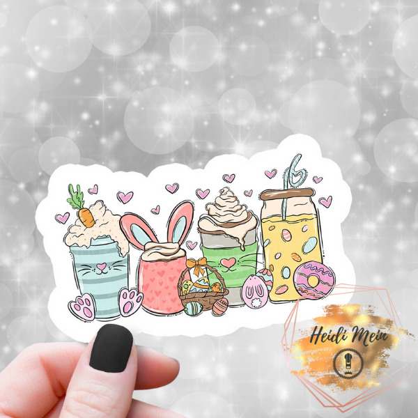 Easter drinks stickers