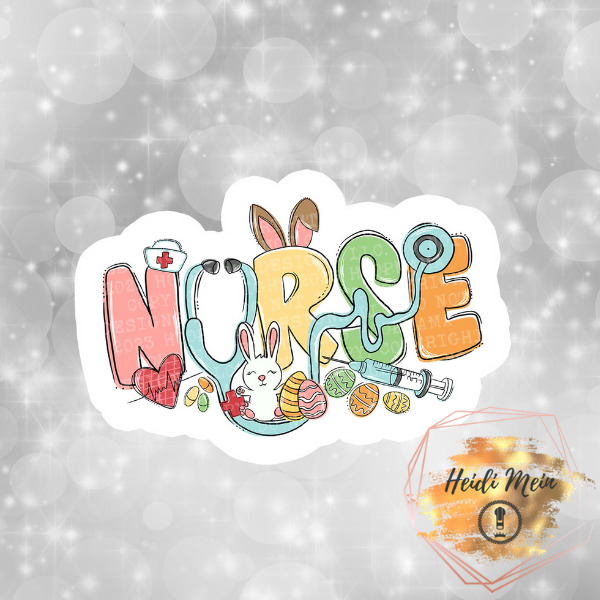 Nurse Easter stickers