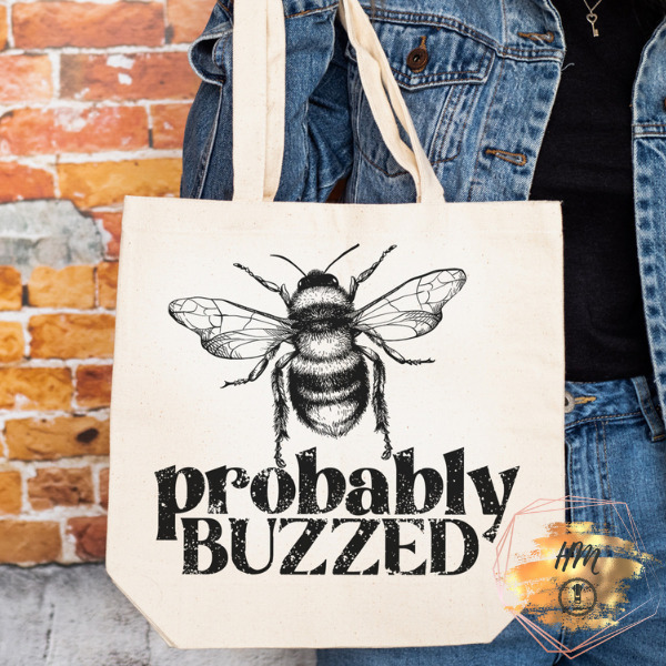 Probably Buzzed tote natural