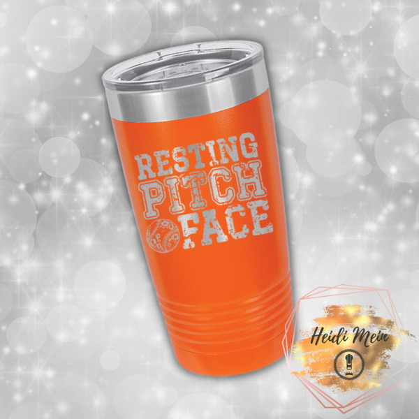 Resting Pitch Face tumbler
