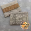 blessed osnaburg zipper bag