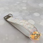 Bubbles Wrist Strap faux leather vinyl keychain