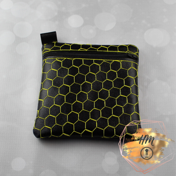 honeycomb zipper bag