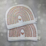 Rainbow Clutch Embroidered Zipper Bag
