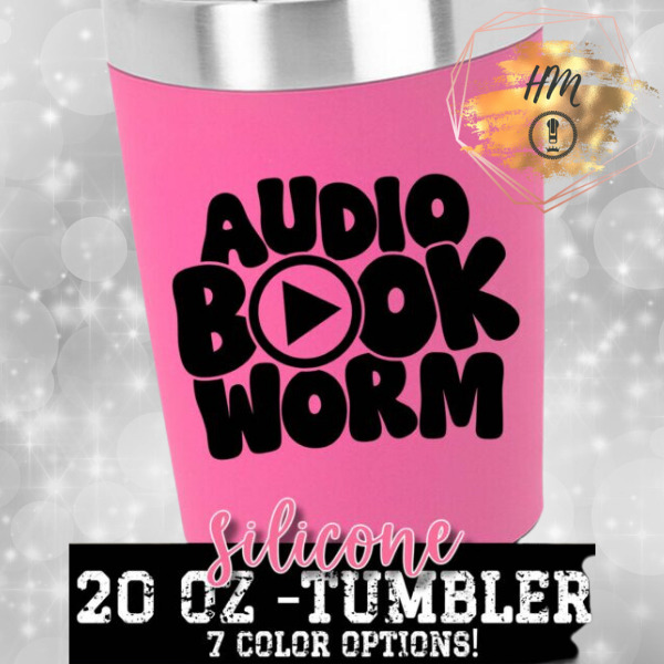 Audio book worm tumber