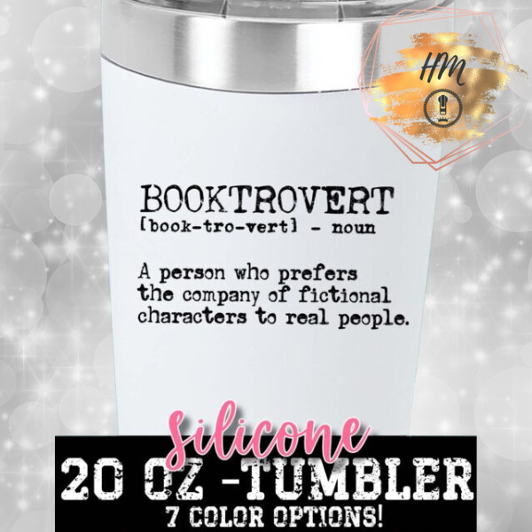 Booktrovert tumbler