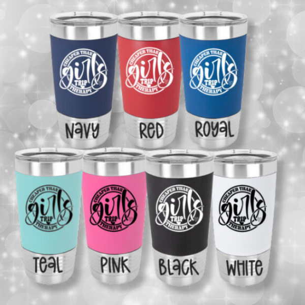 Cheaper than therapy tumbler colors