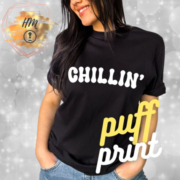 Chillin’ puff print