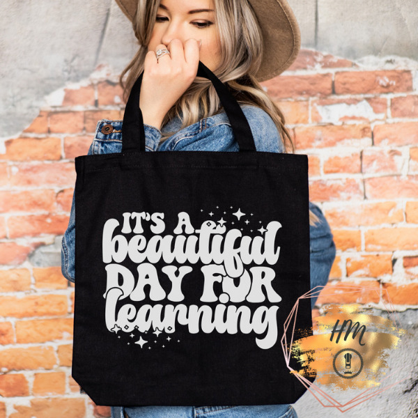 It’s a beautiful day tote black