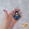 heart quarter holder keychain heart quarter holder keychain