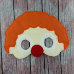 Classic Circus Clown Felt Mask