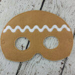 Sweet Festive Gingerbread Person Felt Mask
