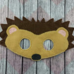 Sweet Woodland Hedgehog Felt Mask