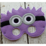 Wild Purple Henchman Felt Mask – Crazy Sidekick Costume Accessory