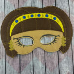 Gilded Mummy Royalty Felt Mask – Ancient Egyptian Ghoul Costume