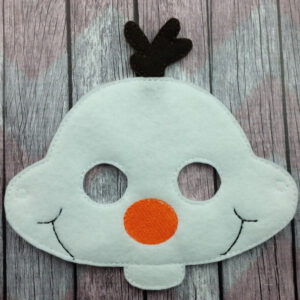 Frozen Friendly Snowman Felt Halloween Mask For Kids