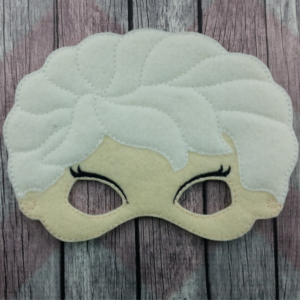 Frozen Ice Queen Felt Halloween Mask For Kids