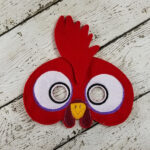 Luau Chicken felt Halloween mask