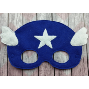 American Captain Marv Hero Felt Halloween Mask