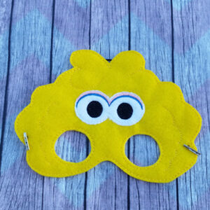 Yellow Bird Friendly Neighborhood Felt Halloween Mask