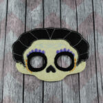 Matriarch Skeleton Felt Mask – Elegant Purple Underworld Costume Accessory