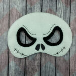 Pumpkin King Skeleton Felt Mask – Spooky Holiday Town Costume Accessory