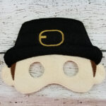 Traditional Historical Pilgrim Boy Felt Mask
