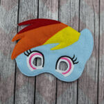 Rainbow Pony Felt Halloween Mask