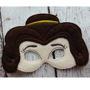 Rose Beauty Princess Felt Halloween Mask