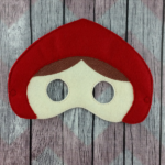 Classic Fairytale Red Riding Hood Felt Mask