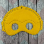 Golden Robot Space Wars Halloween Mask
