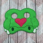 Sweet Heart Alligator Felt Mask
