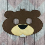 Beaver felt Halloween mask