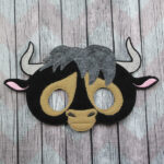 Gentle Meadow Bull Felt Mask
