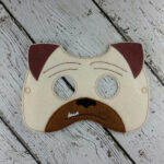 Bulldog felt Halloween mask