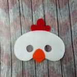 Chicken felt Halloween mask