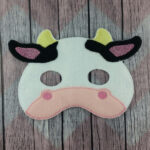 Friendly Pasture Cow Felt Mask