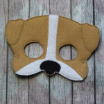 English Bulldog felt Halloween mask