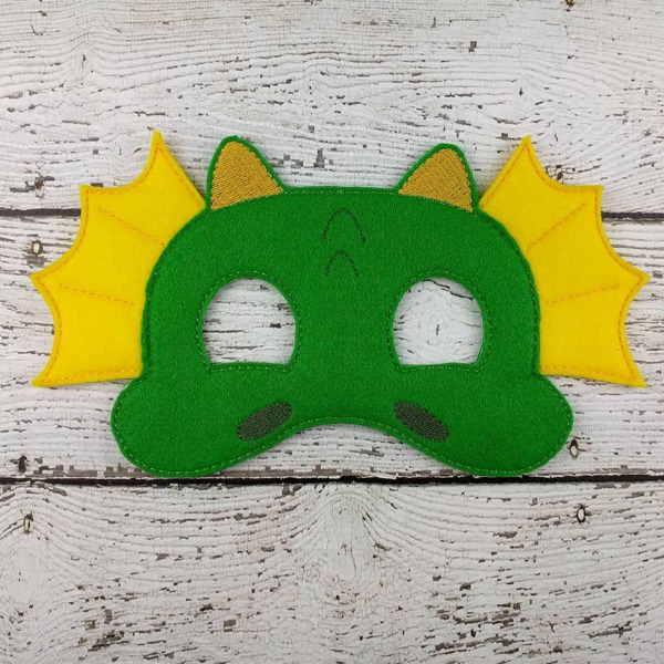 dragon mask green